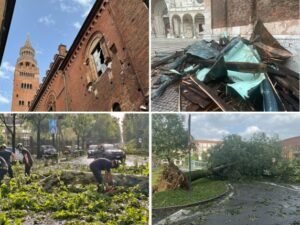 A Supercell Hits Cremona: hail the size of oranges shatters the Duomo
